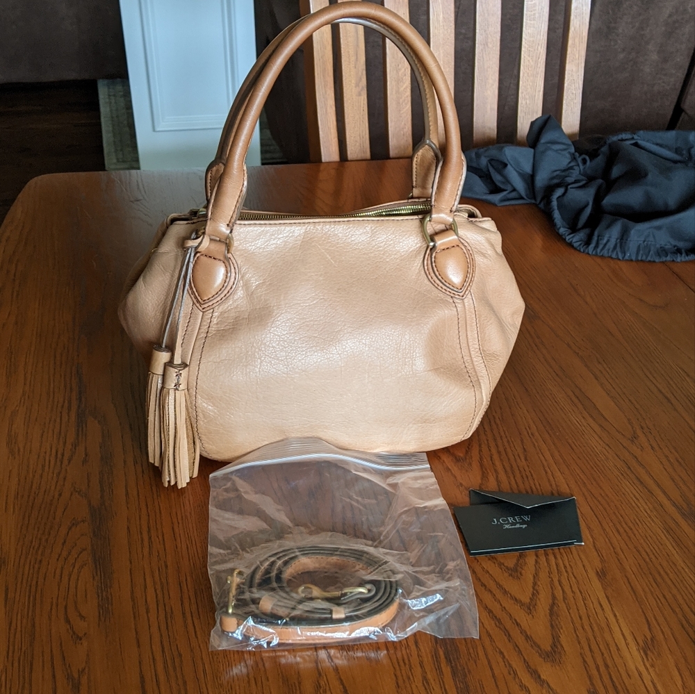 JCrew brown leather handbag